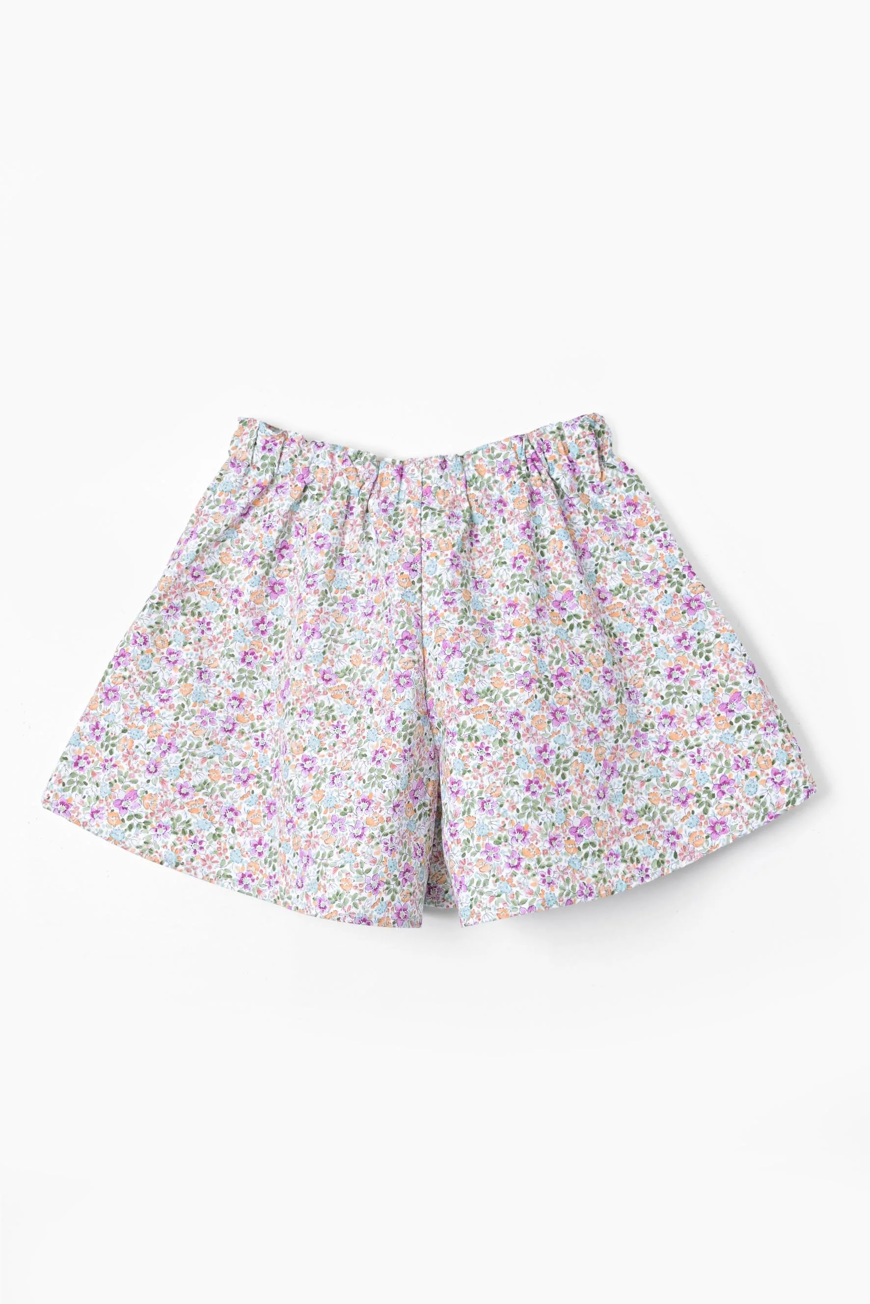 Gonna pantalone bambina fiore viola