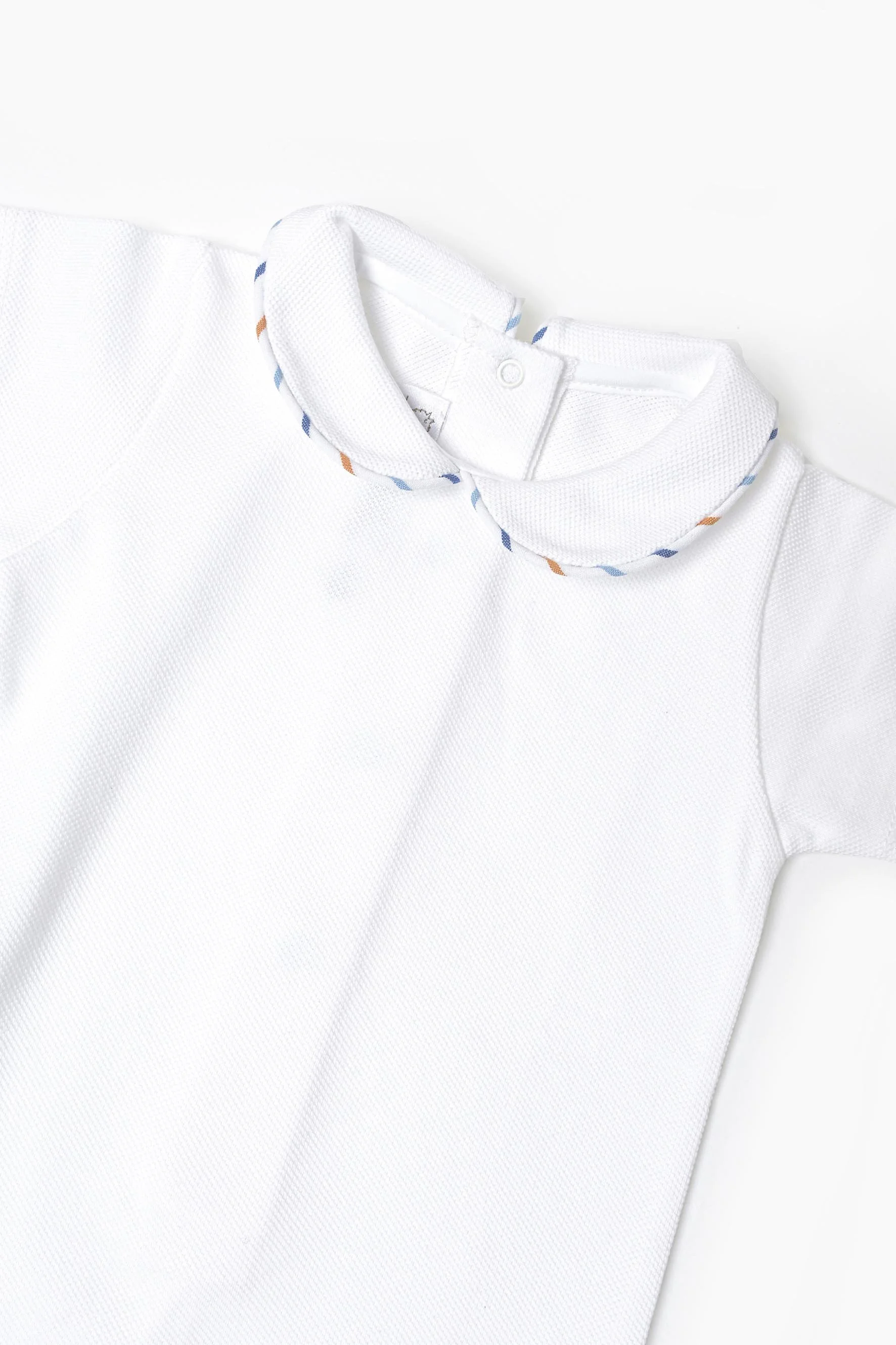 Body neonato jersey piquet bianco e riga arancione.jpg