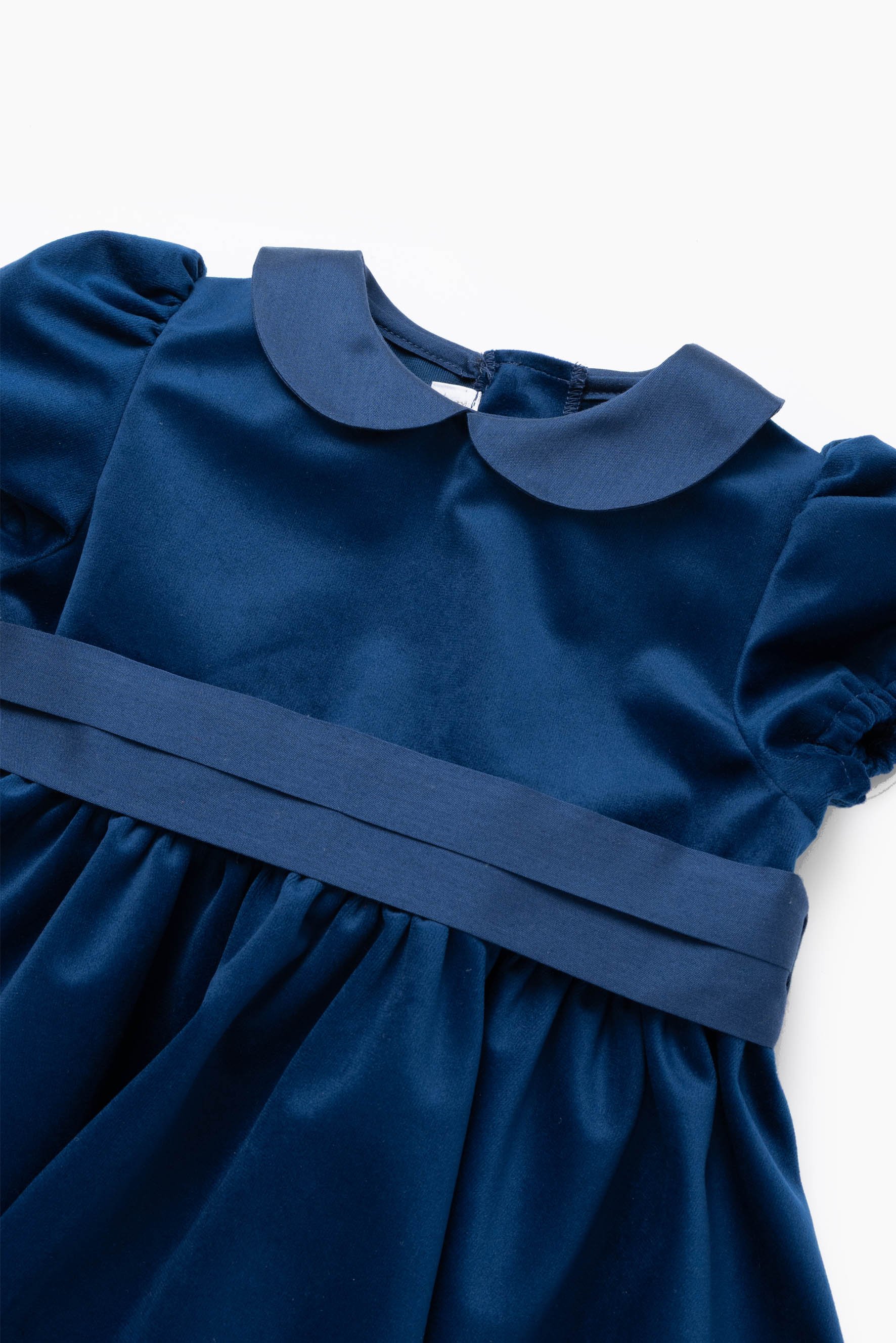 Vestito cerimonia bambina blu Crochette