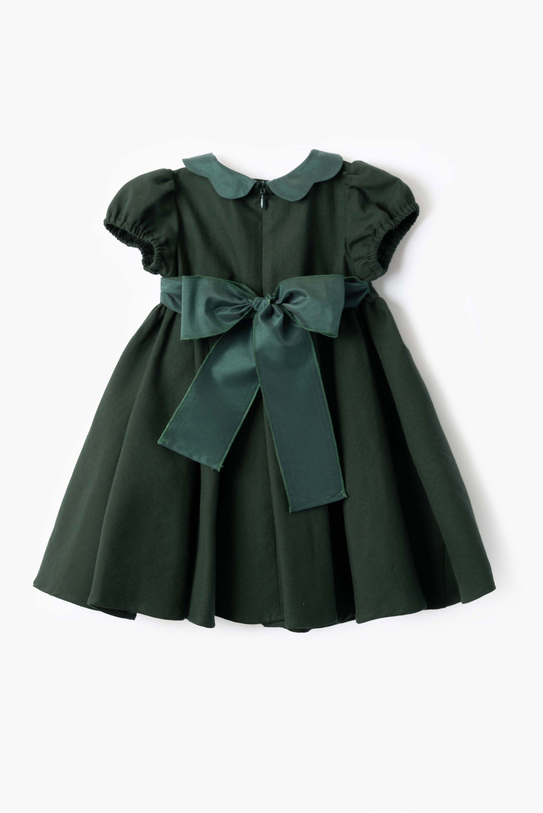 Vestito passanastro flanella e raso verde retro.jpg