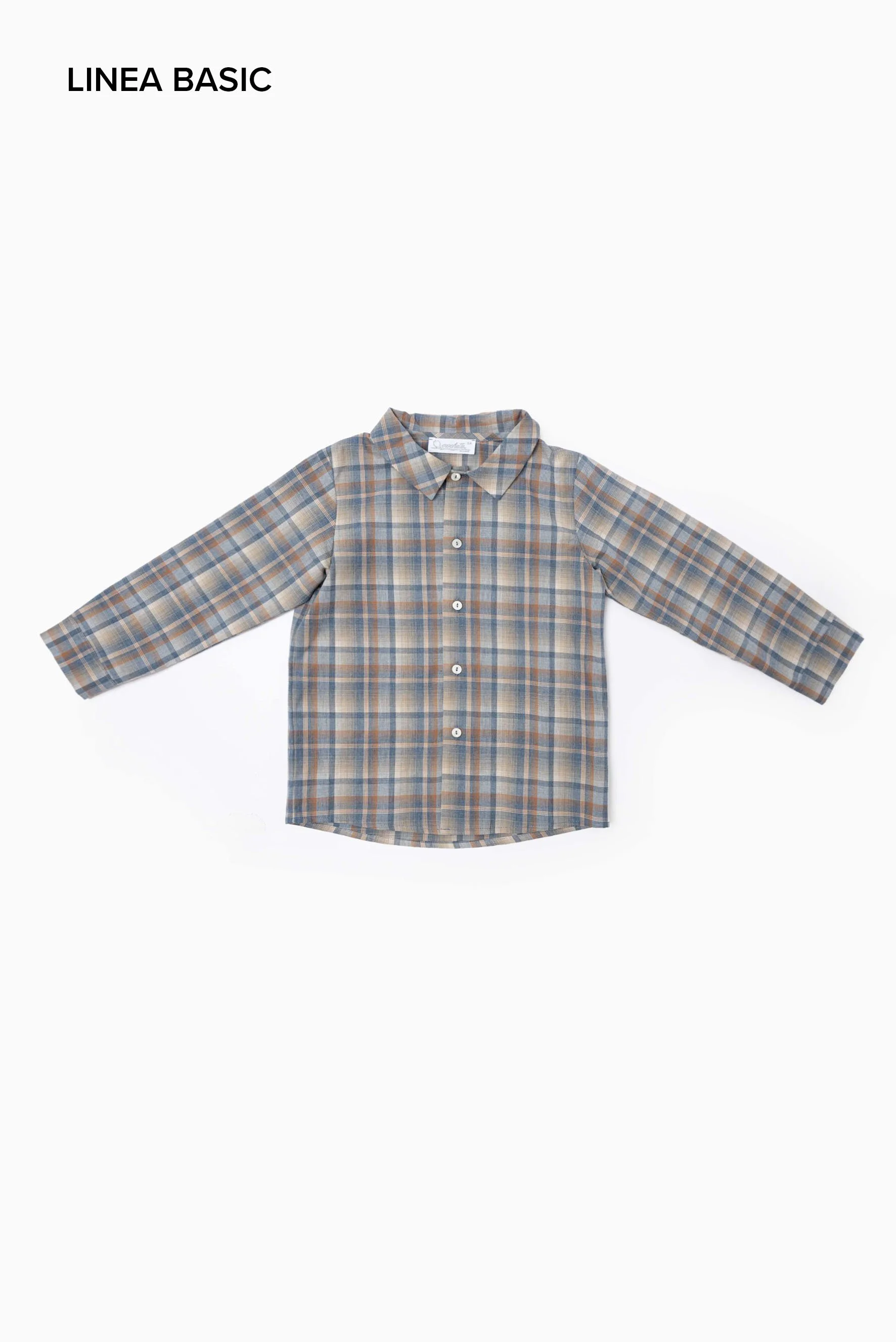 Camicia bambino tartan avio marrone basic.jpg