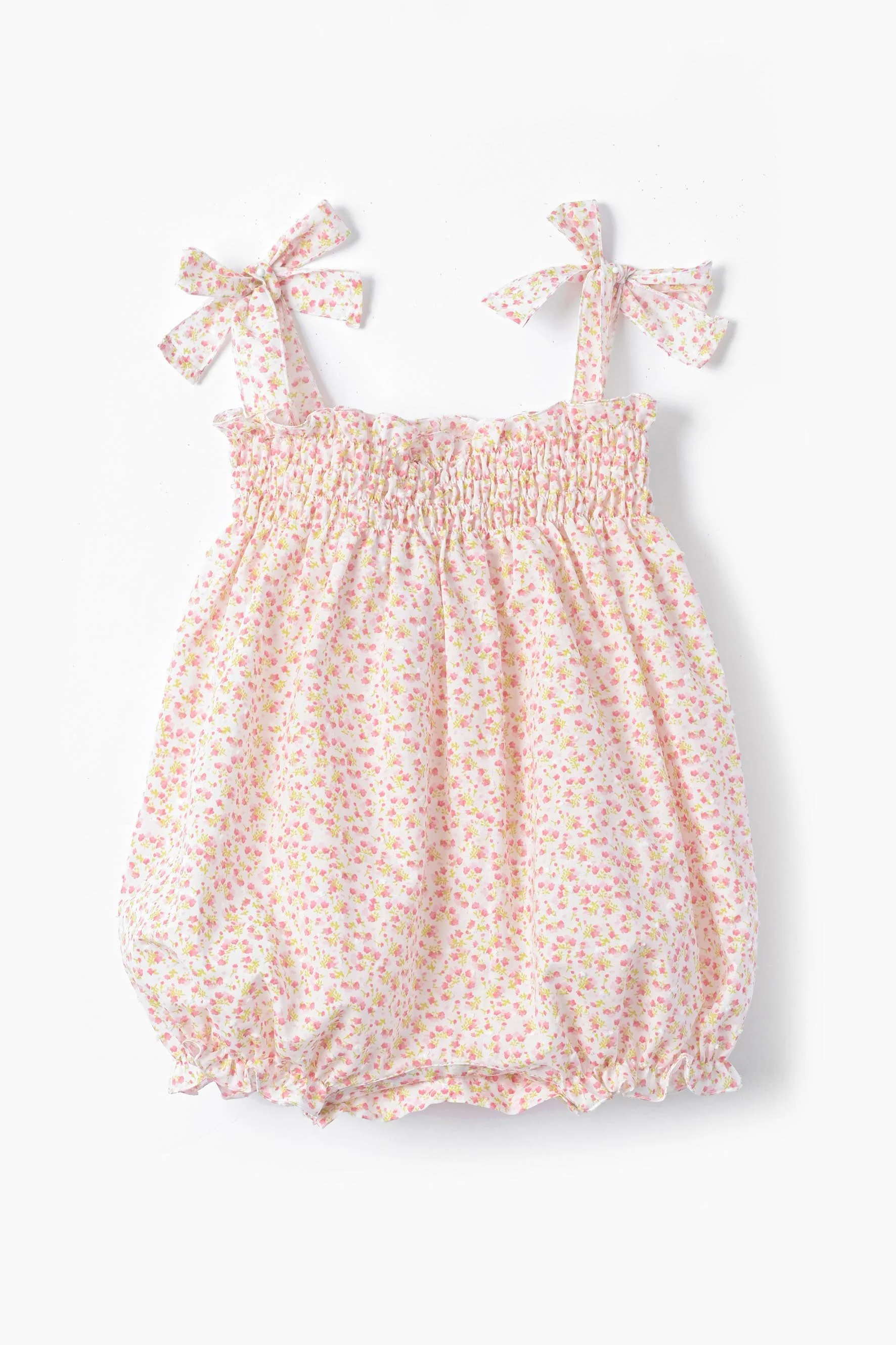 Pagliaccetto Pollo neonata fiore rosa plumetis retro