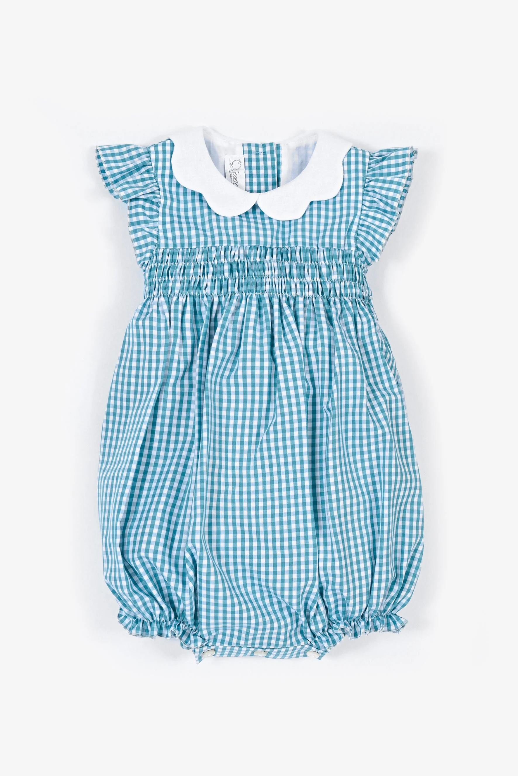 Pagliaccetto neonata vichy ottanio