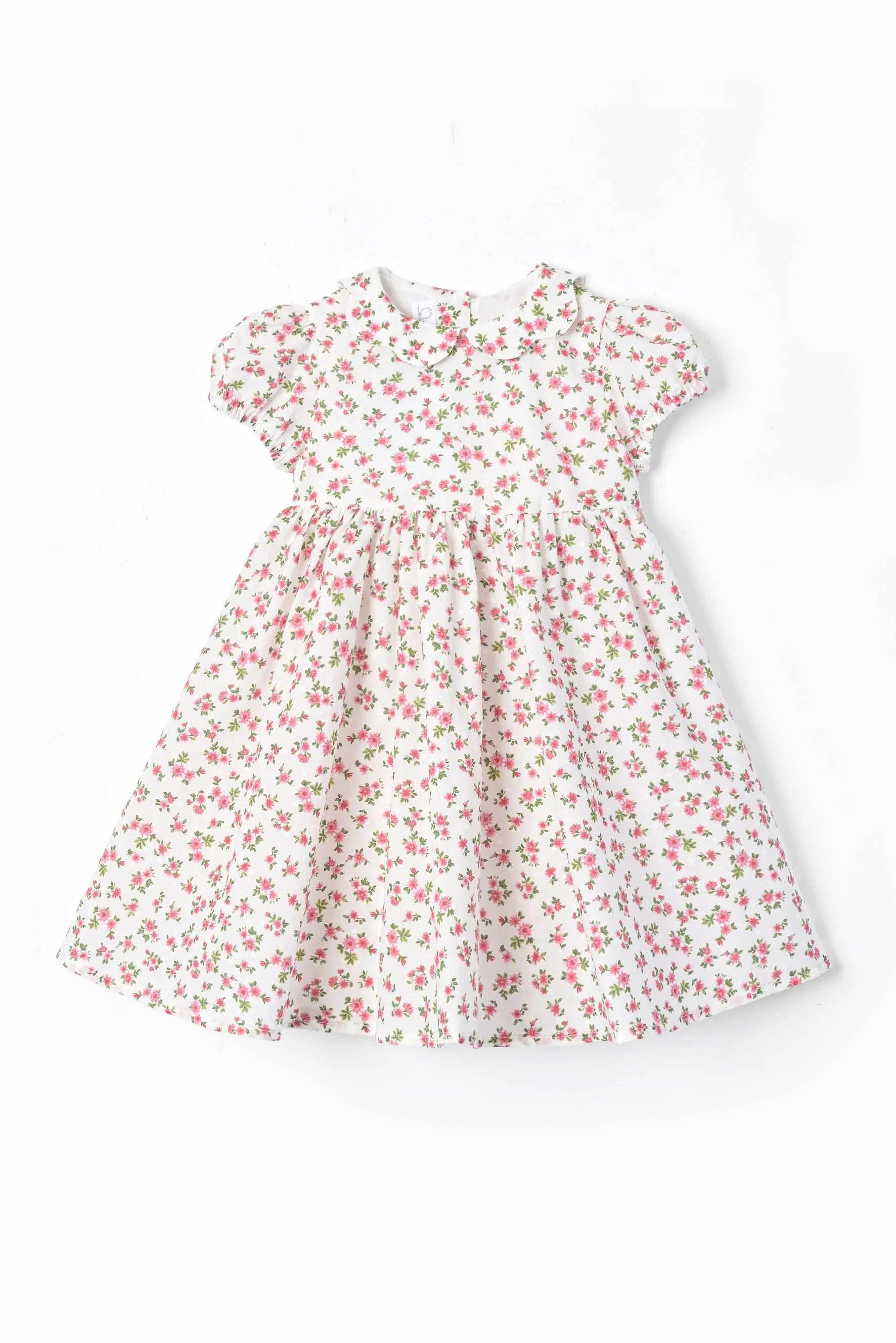 Vestito bambina fiore rosso plumetis Crochette