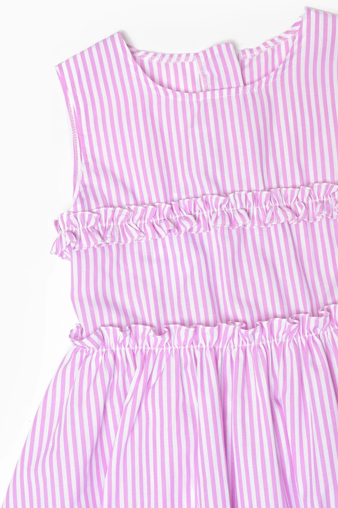 Vestito bambina riga orchidea