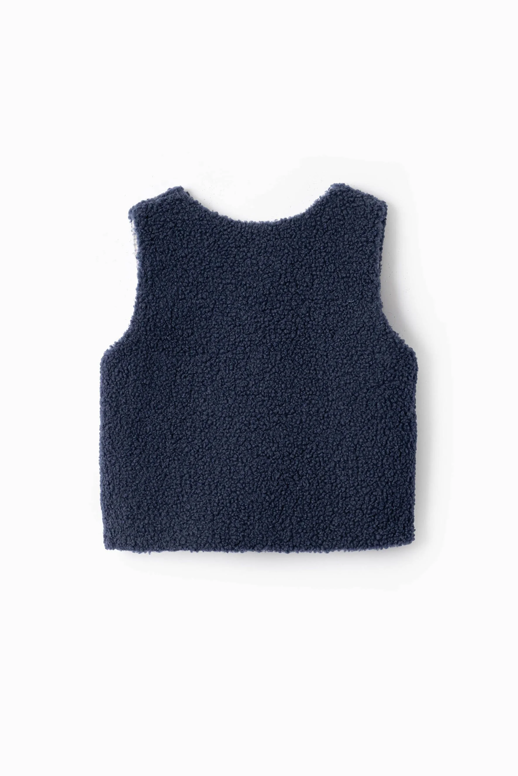 Gilet bambino Teddy Twist orsetto e quadretto blu