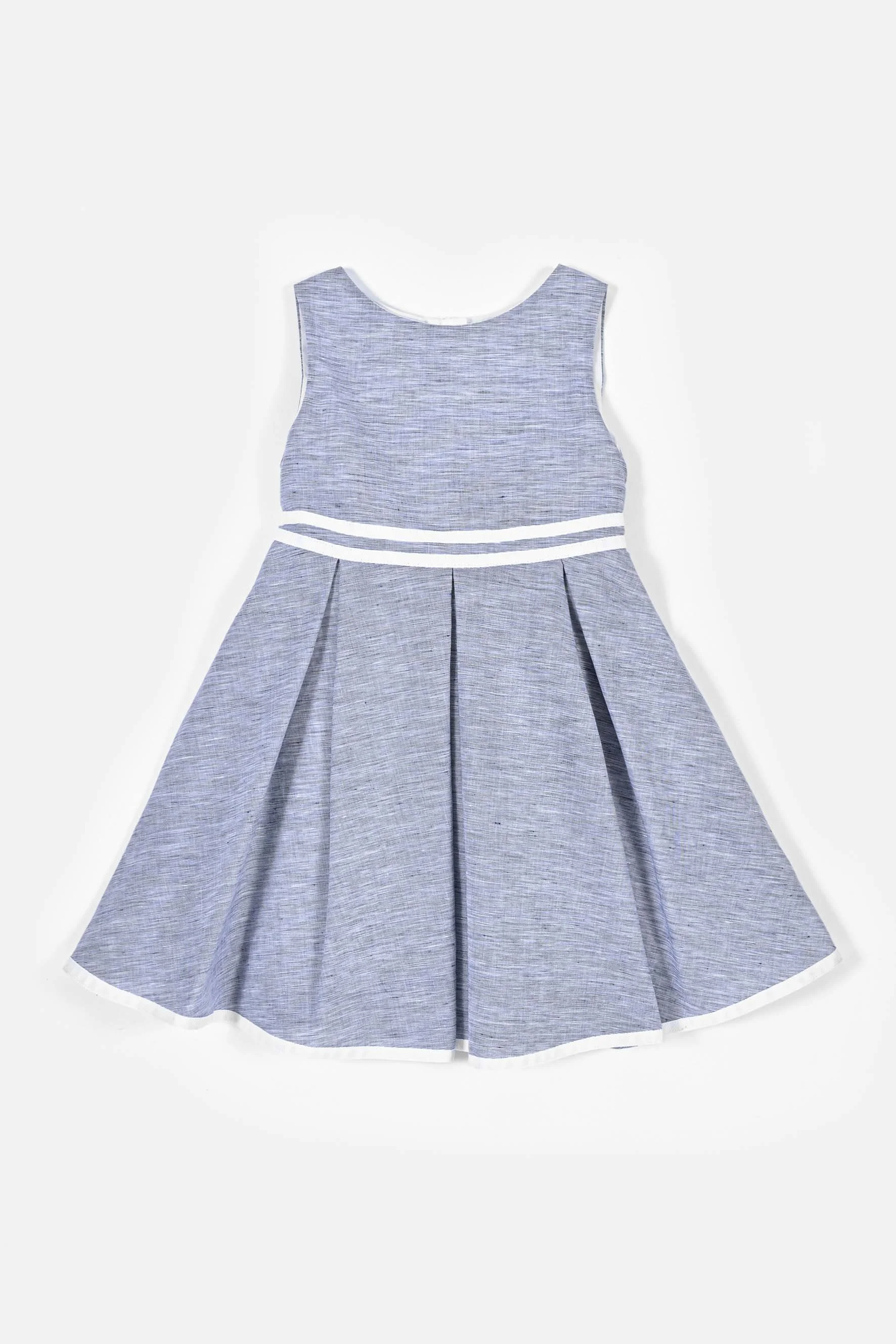 Vestito a pieghe fiammato blu.jpg