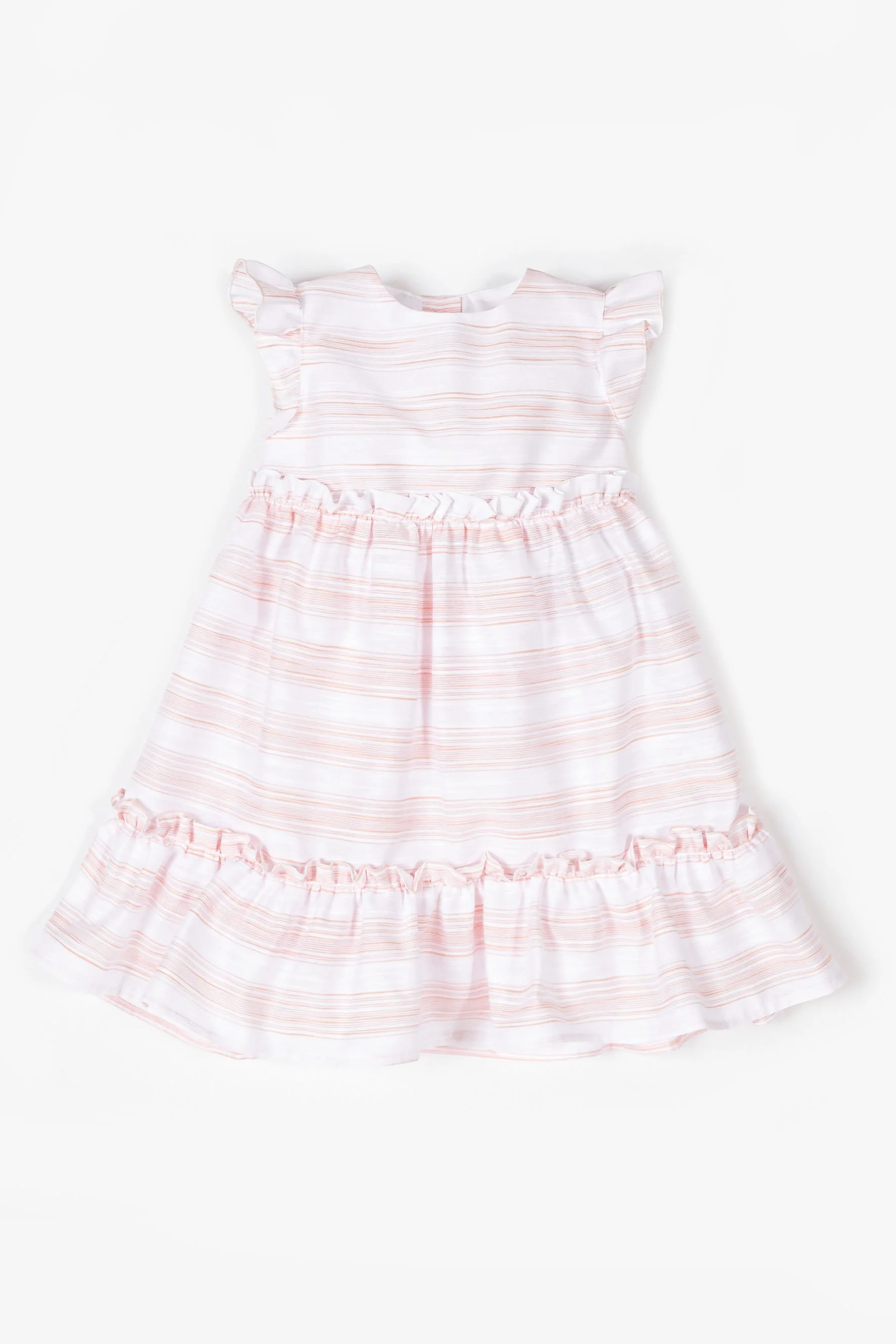 Vestito in raso fiammato a righe rosa.jpg