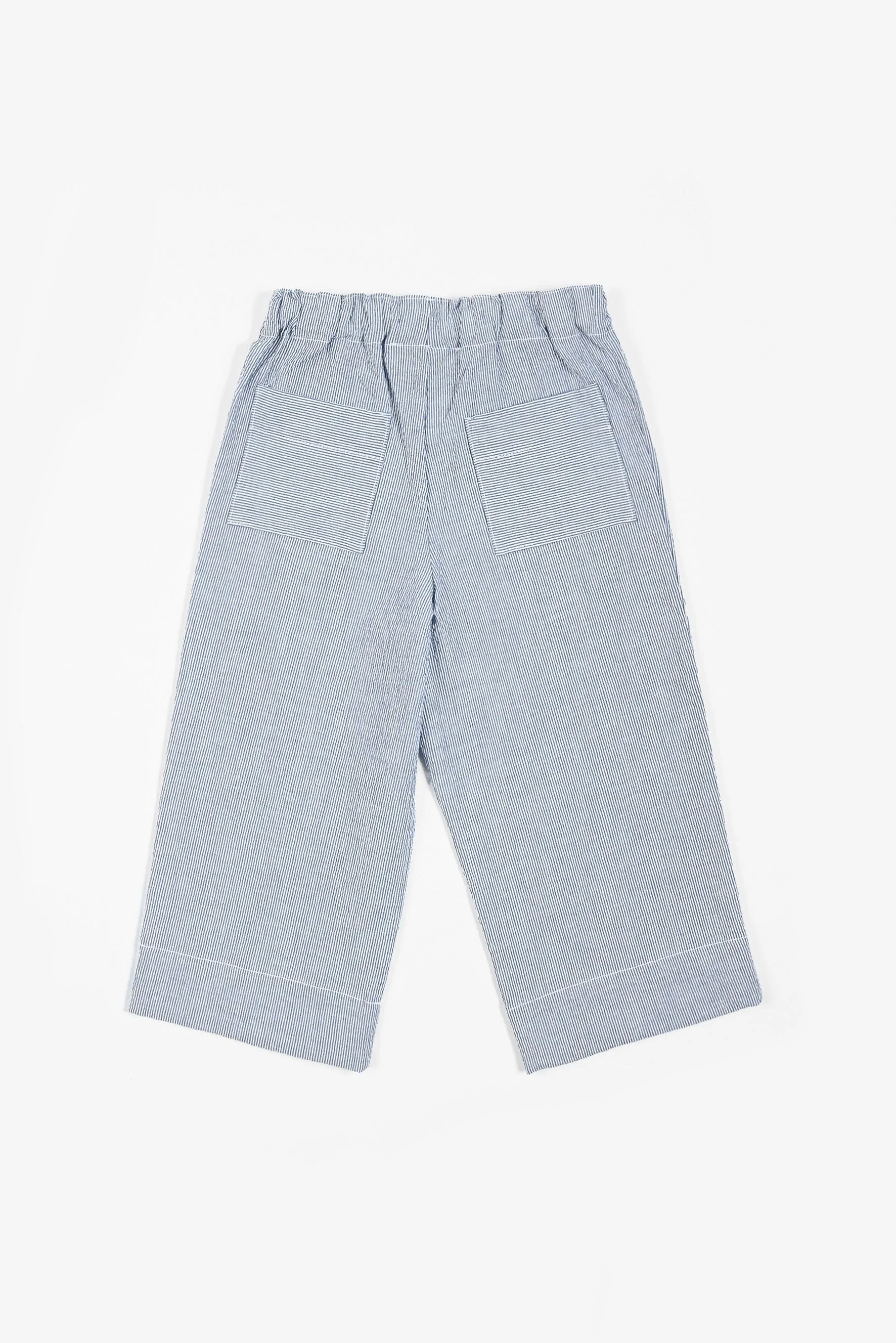 Pantaloni baggy righina blu Crochette