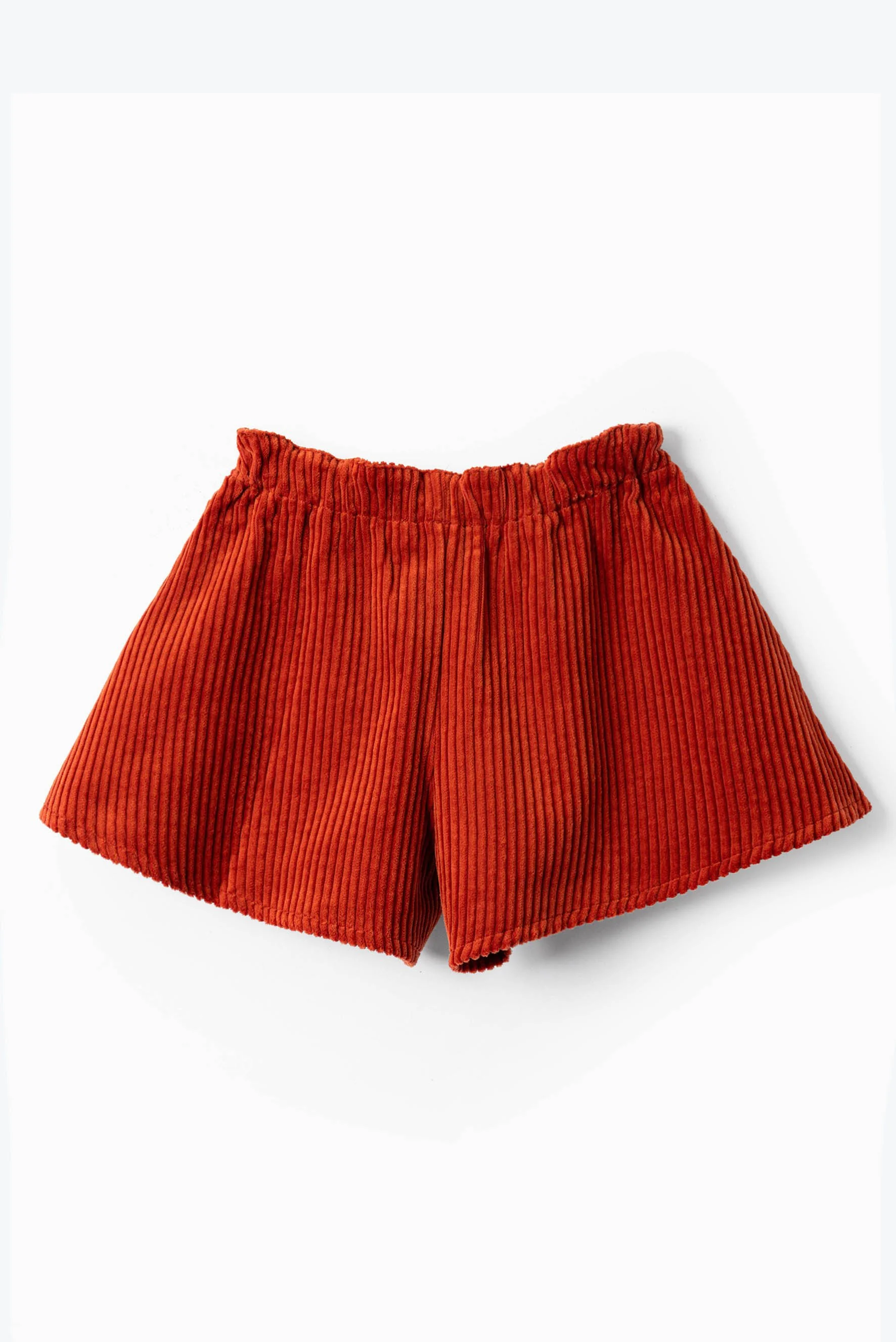Gonna pantalone bambina velluto costa larga arancione Crochette