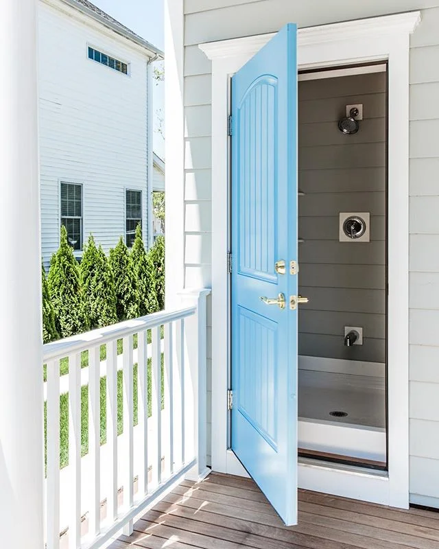 Outdoor showers may get the most use this time of year, but they don’t have to be just for summer!