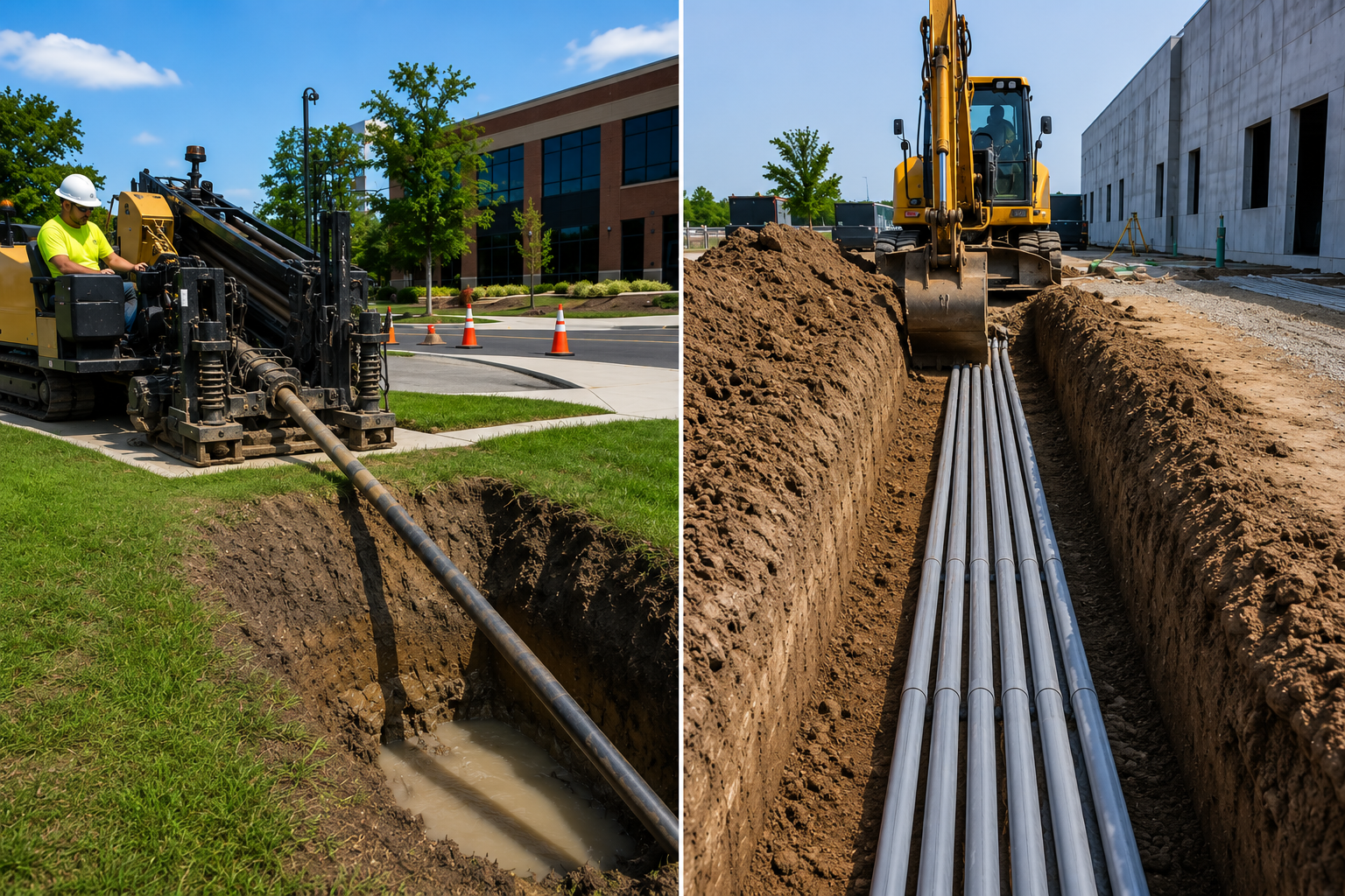 Boring vs. Trenching