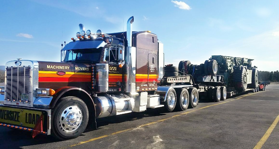The Izzi Group has some of the newest technology that can deliver your equipment into the tightest places with our New Faymonville 4-axle double drop with steerable pin-on flip trailer. 