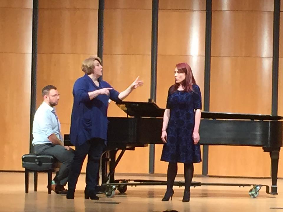 MM student Kathleen Clyborne in MasterClass with Elisabeth Bishop