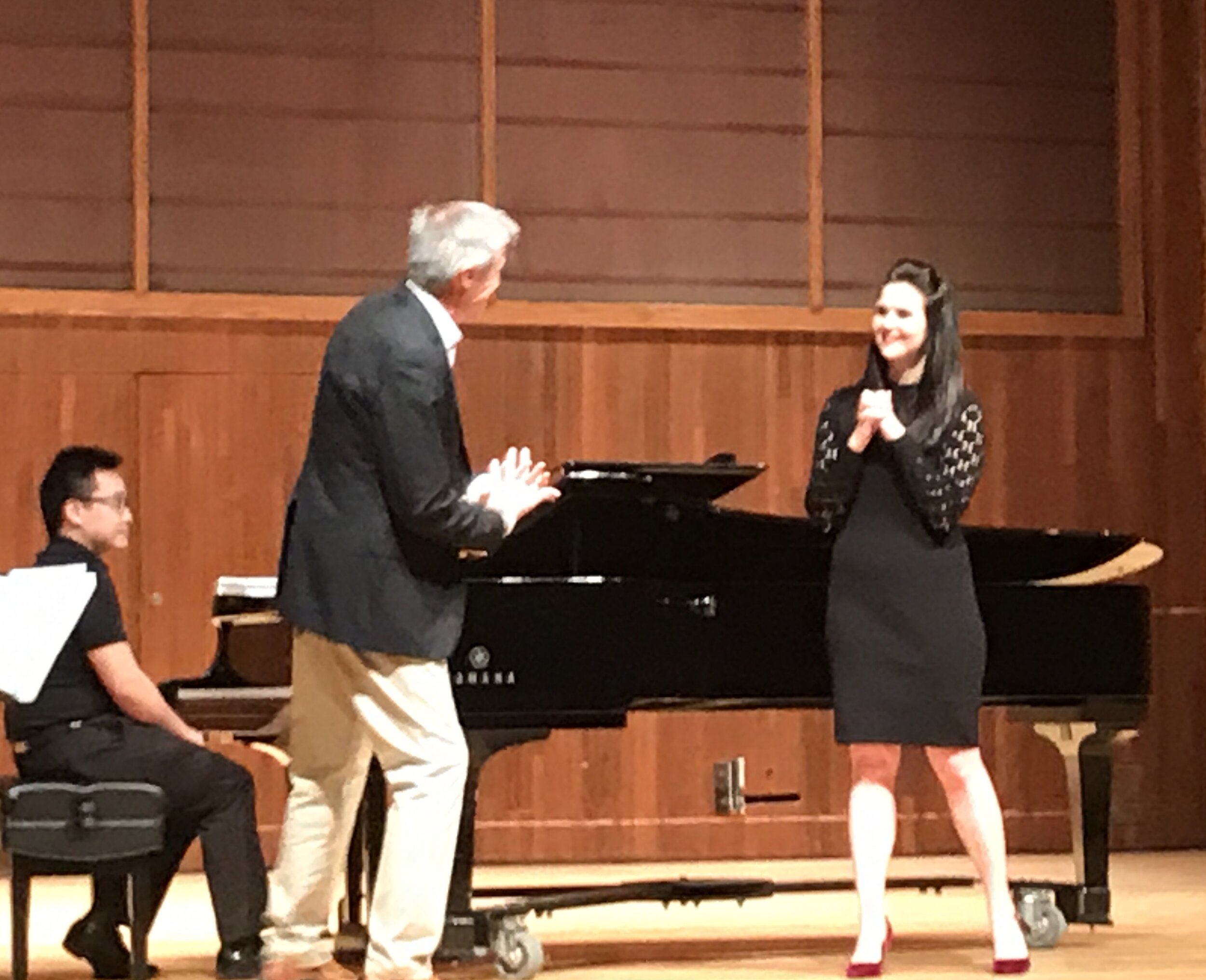 MM student Christa Navy in MasterClass with Dean Williamson