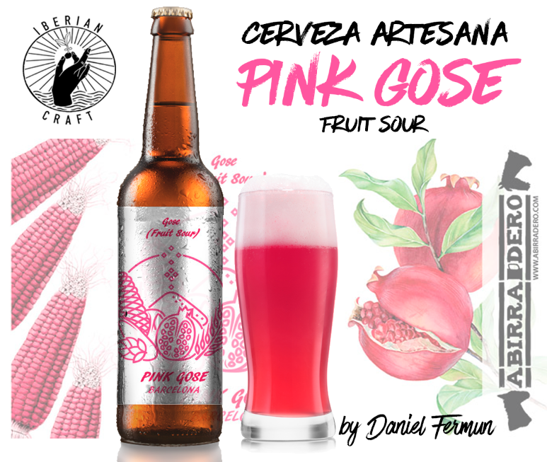 Pink Gose - Cerveza Artesana Abirradero - Fruity Sour 33cl - Iberian Craft