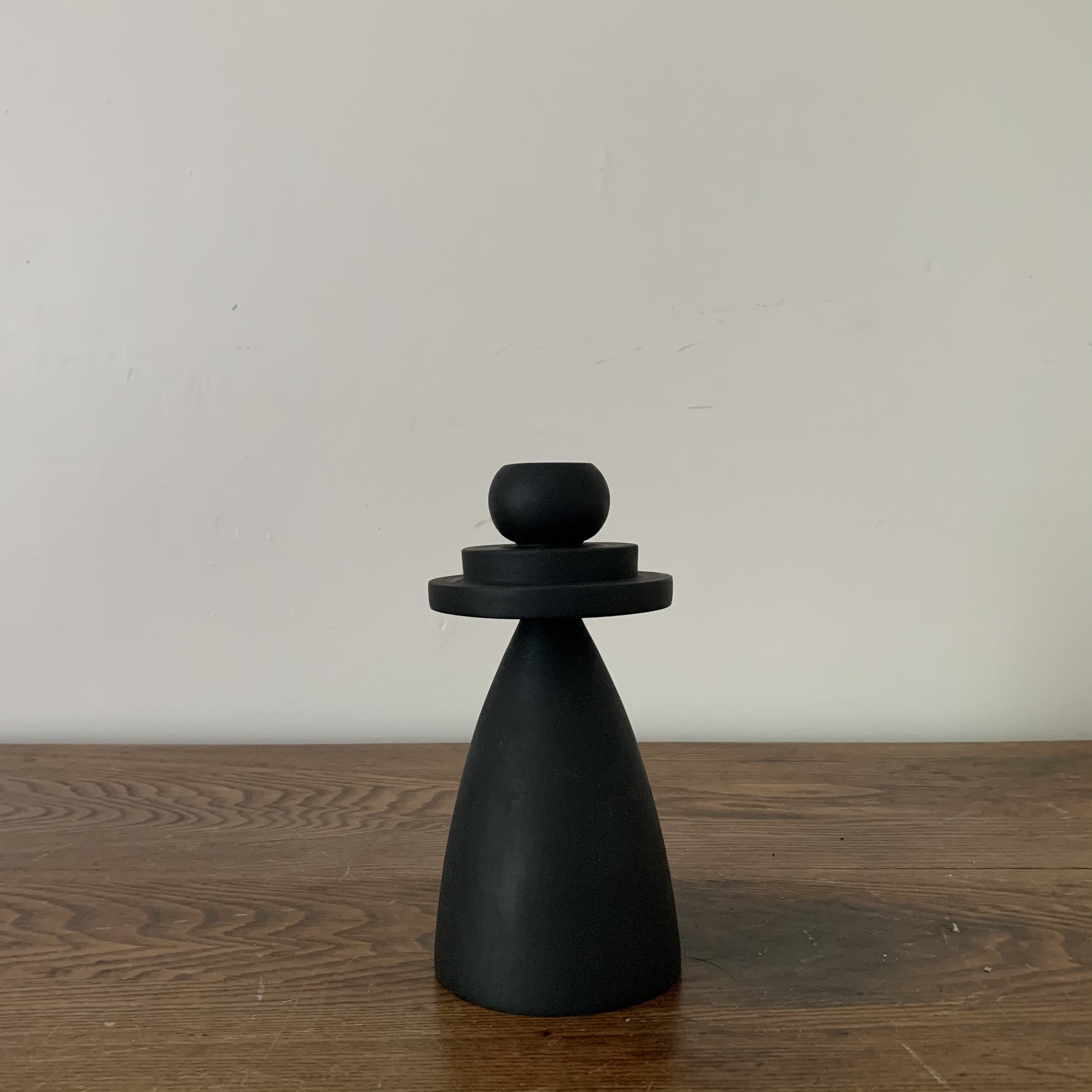 Black Candle Holder