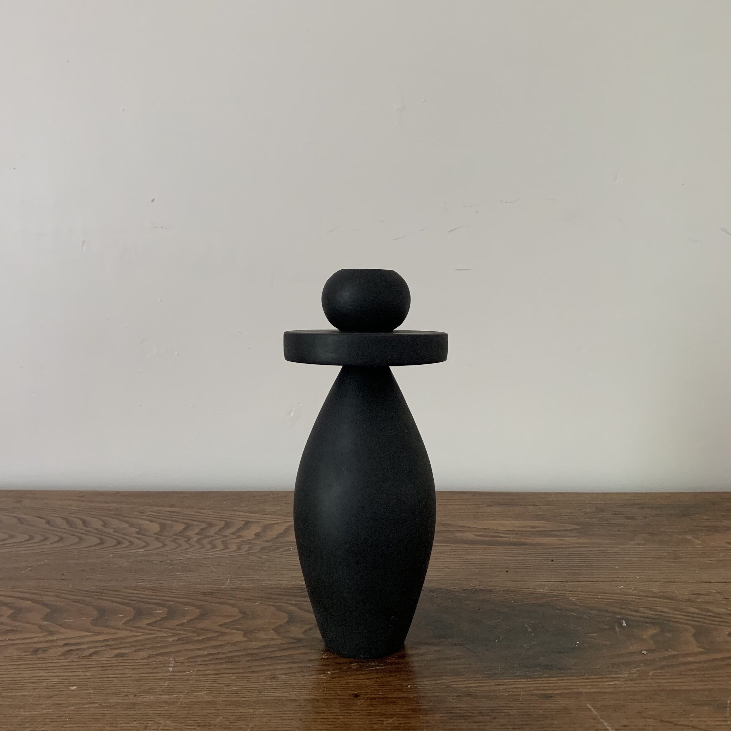 Black Candle Holder