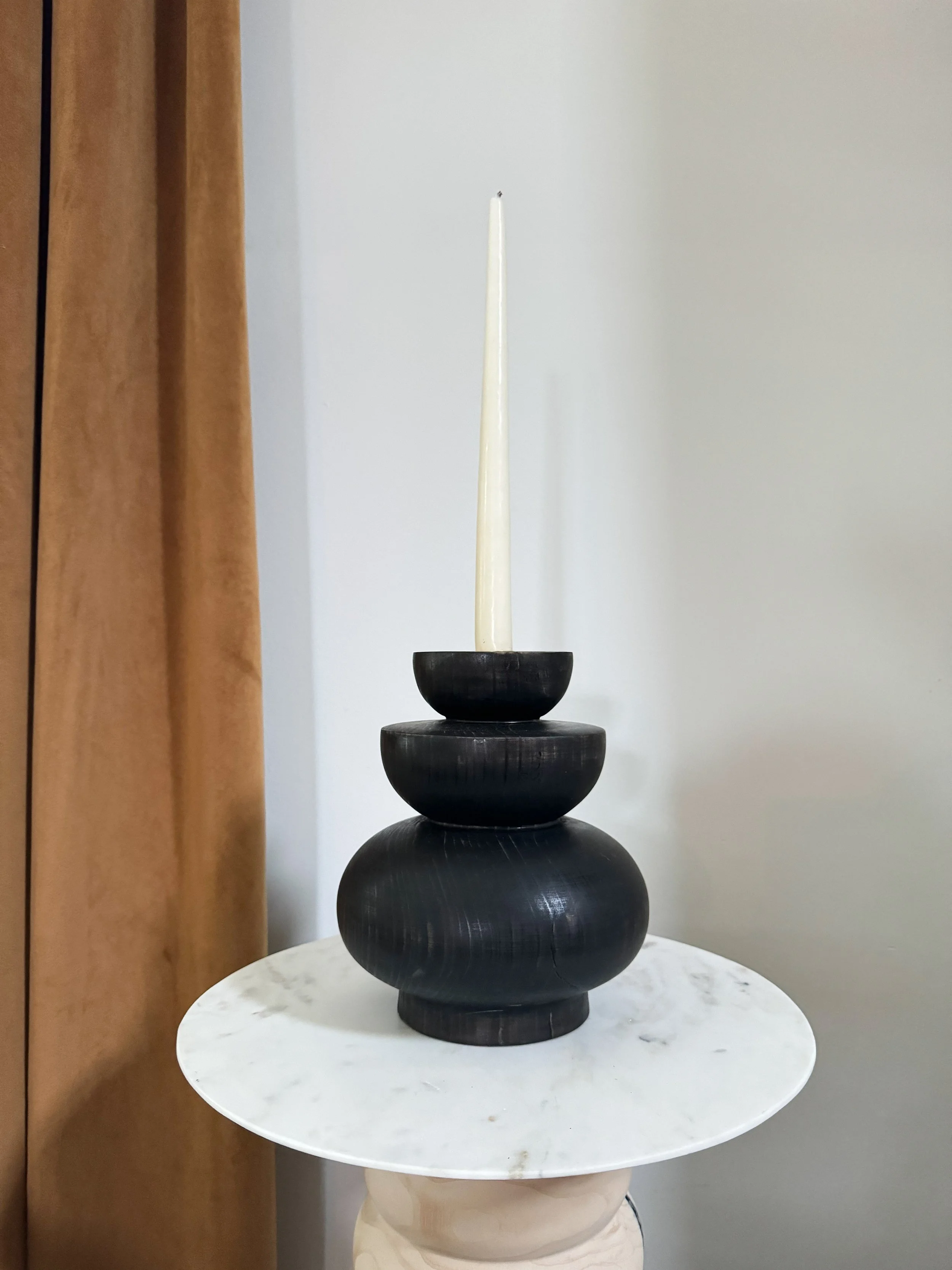 Black Pine Sculptural Holder