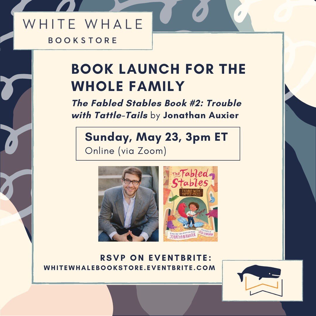 FABLED STABLES Book 2 comes out on May 21! Kirkus gave it a STARRED review and called it &quot;Funny, charming, and bighearted.&quot; Come join me for the virtual book launch at @whitewhalebks! The series has glorious illustration by @popupdoodle! I 