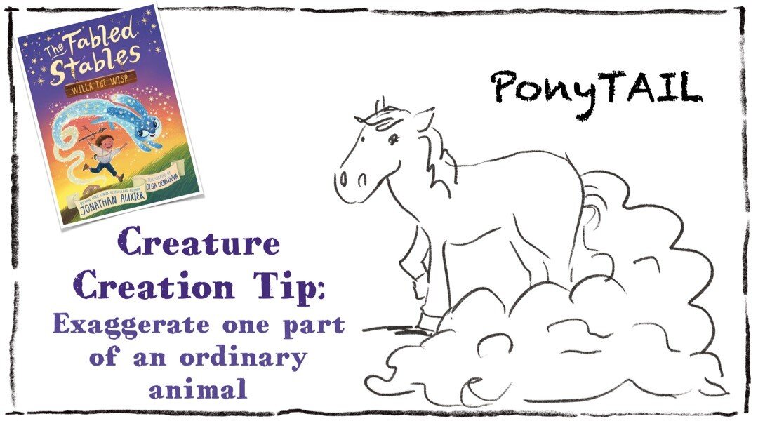 I'm getting lots of kid submissions for new creatures to add to the #FabledStables. Here's a creature creation tip to jumpstart your own ideas ... 
@abramskids