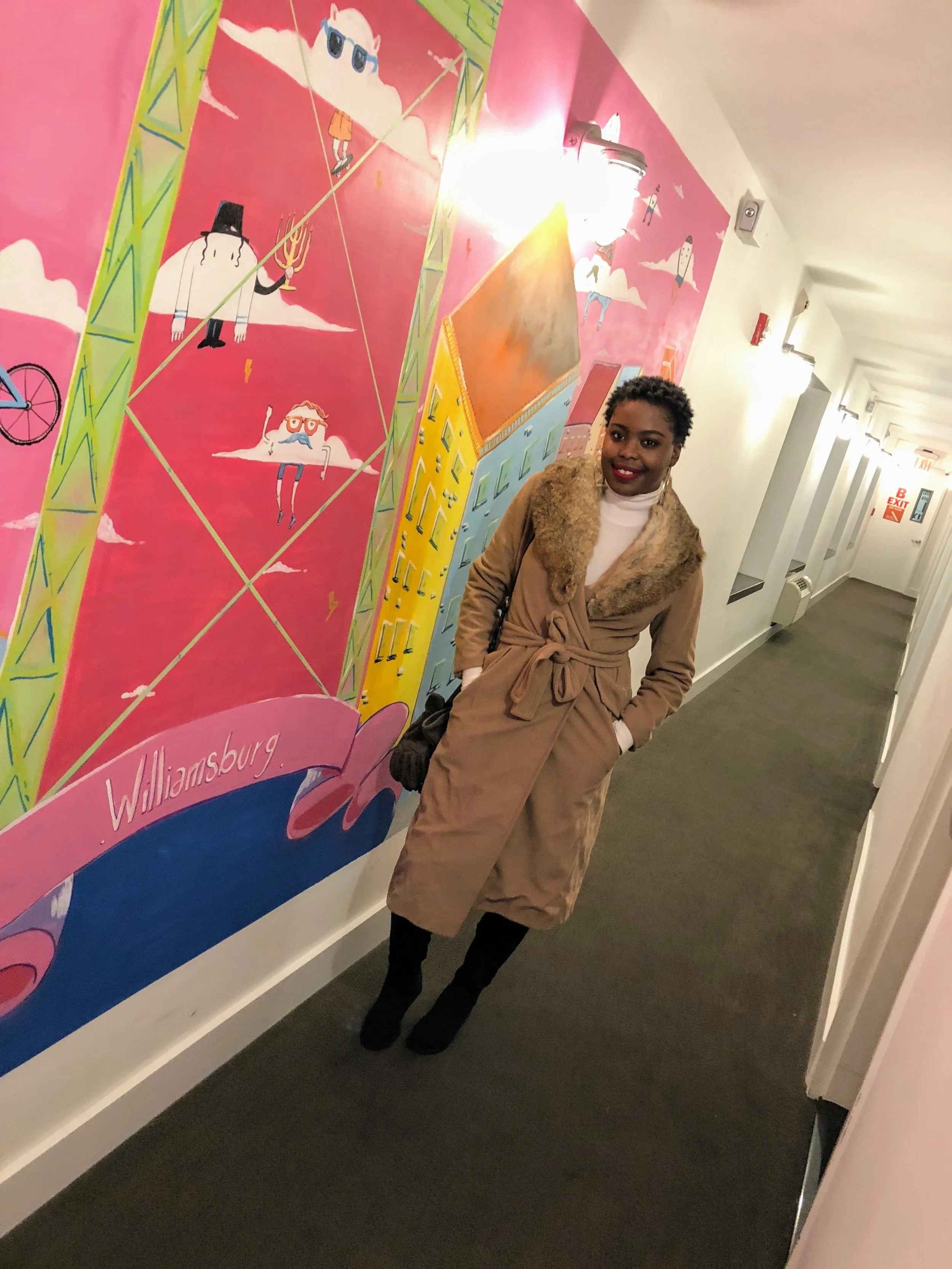 This mural is painted on a wall on our room floor. Art is literally all over the hotel.