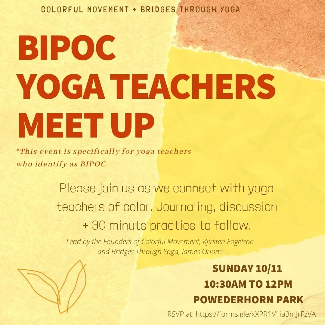 BIPOC Yoga Teachers Meet Up 