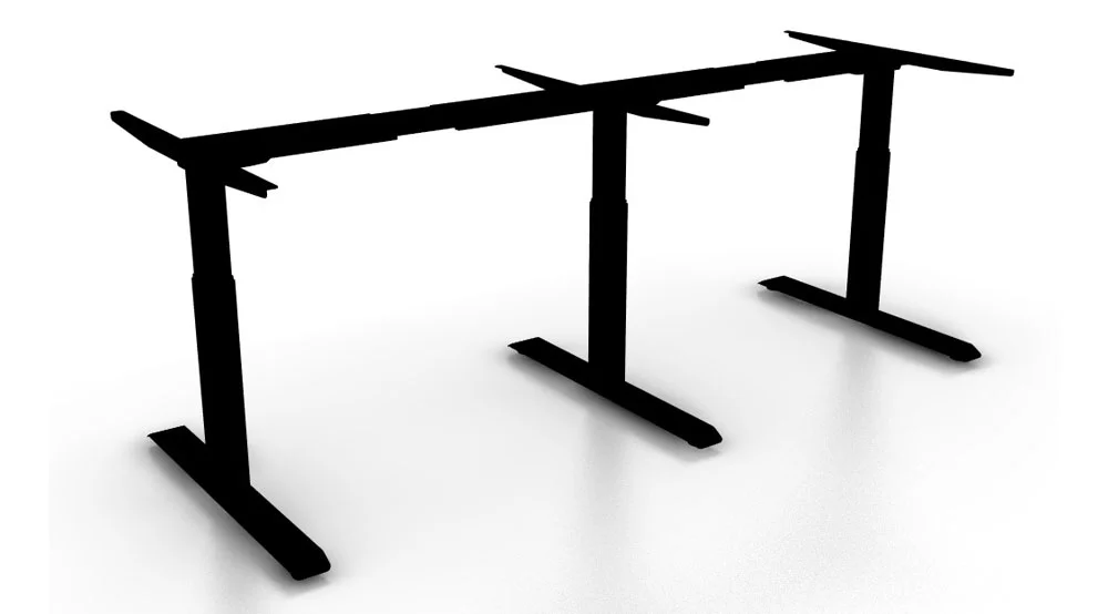 RLS-3MD-90T(180): Black Desk Frame