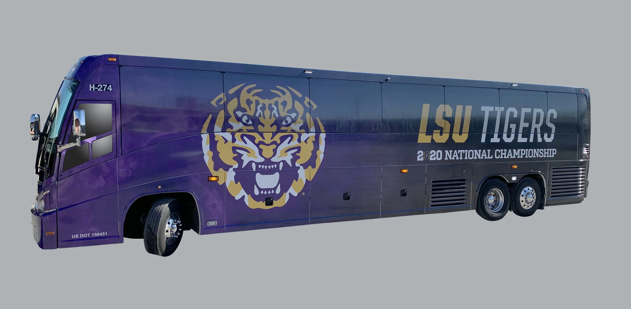 LSU National Championship Bus Wrap