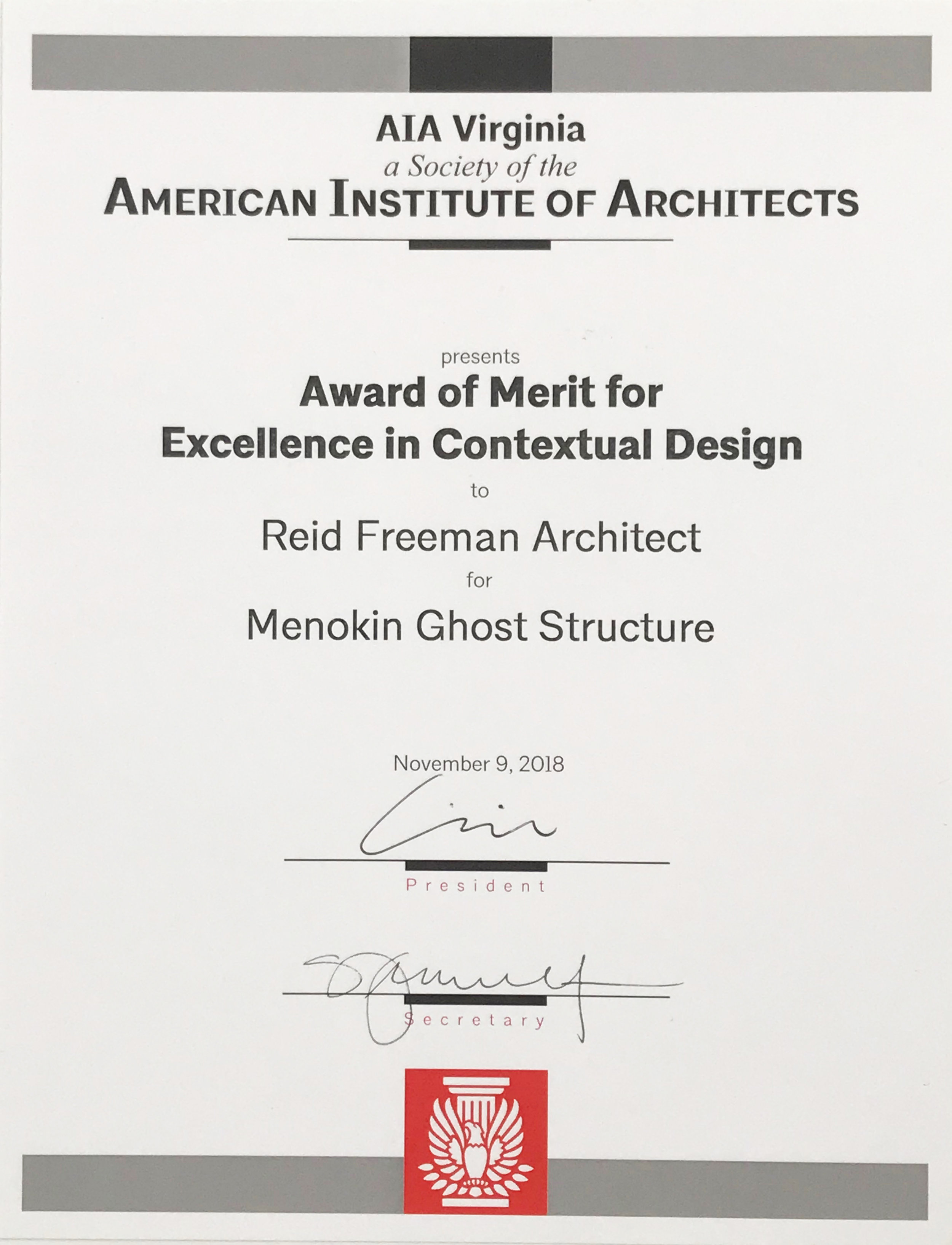 AIA Virginia Award of Merit 