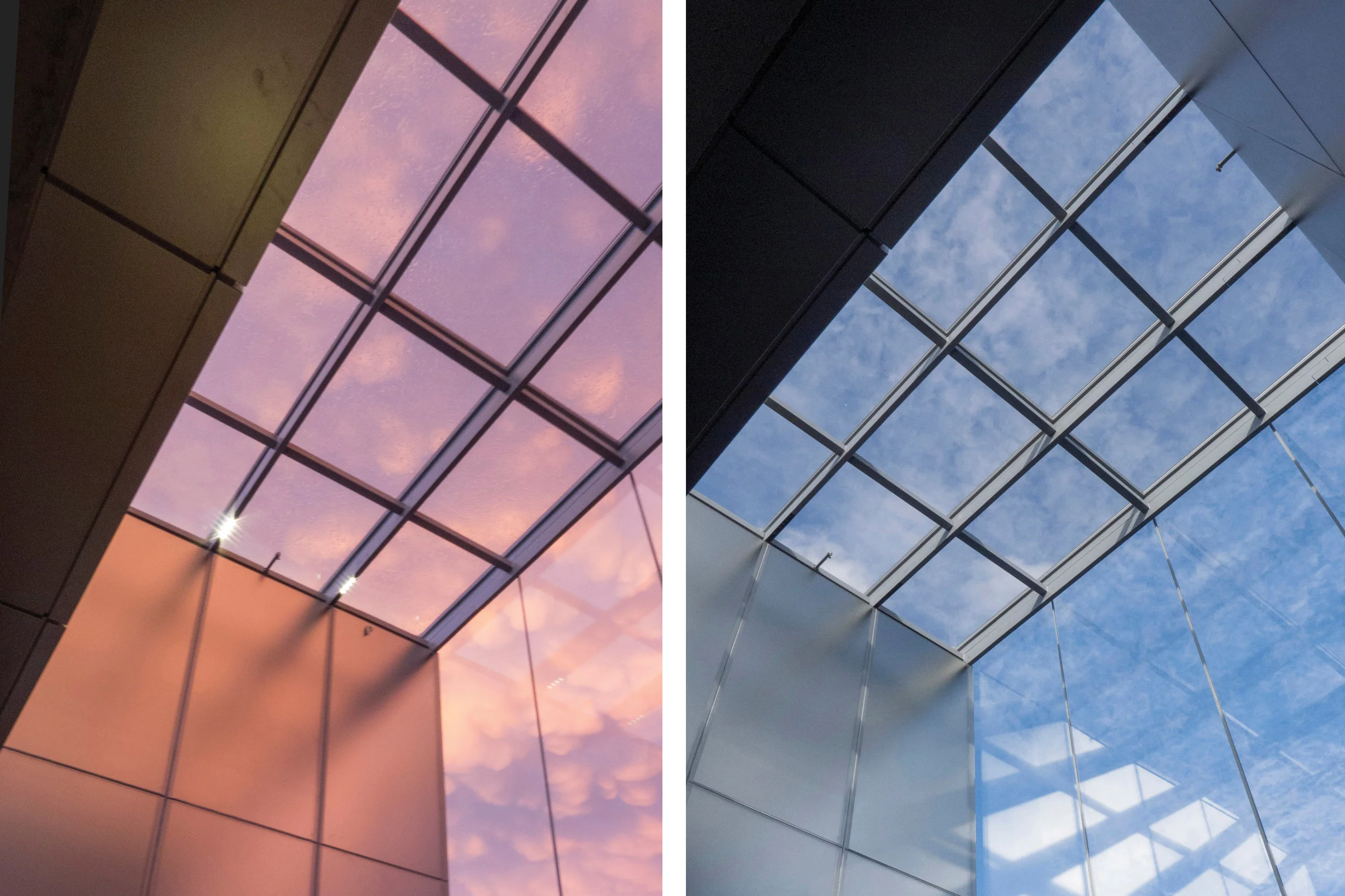 DIFFUSED SIDE WALLS RESPOND TO CHANGING SKY AND CONDITIONS