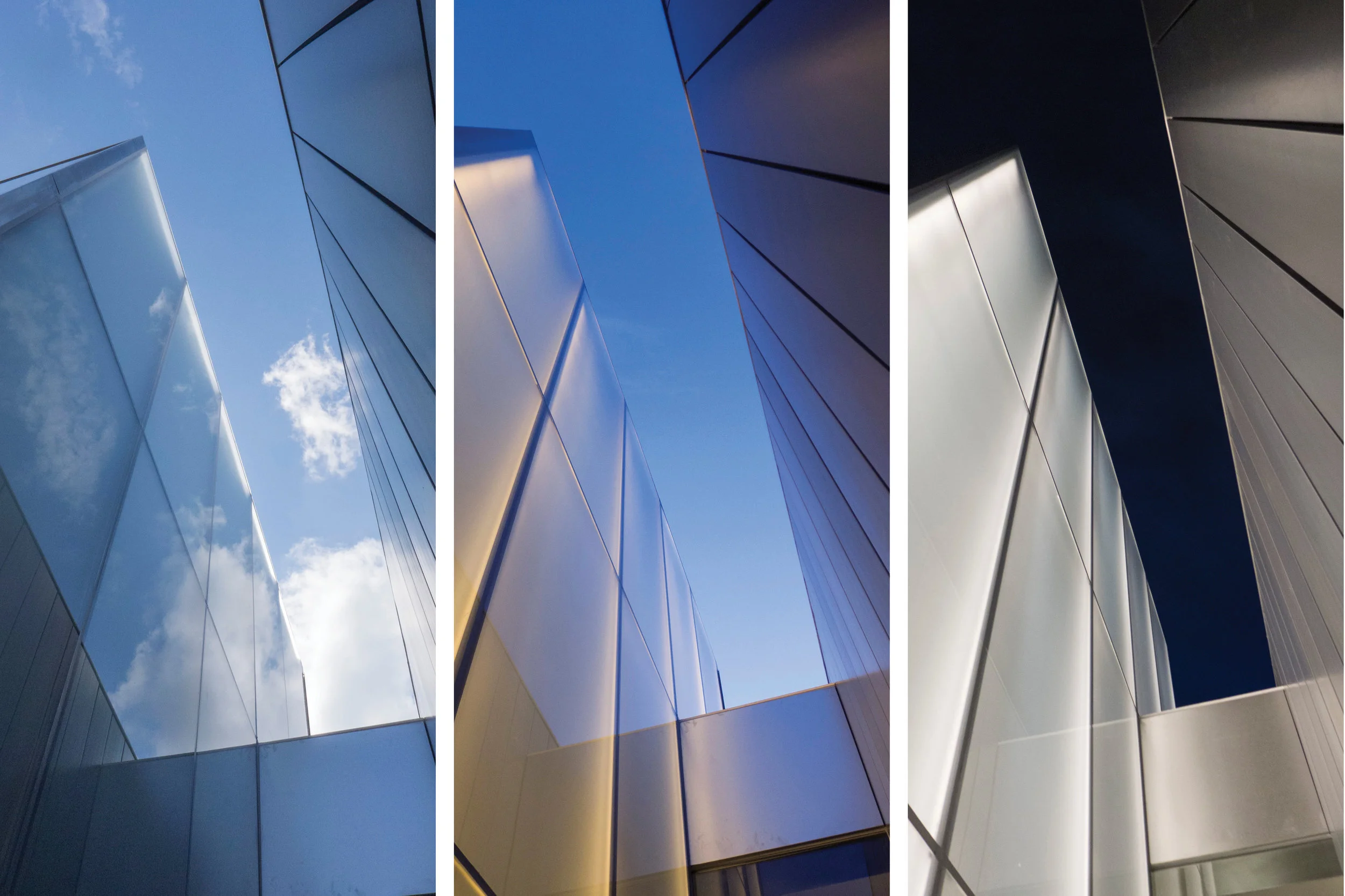 SIDE WALL DURING DAY, DUSK, AND NIGHT