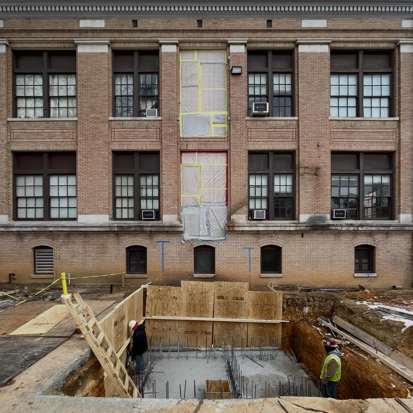 Progress at the Caldwell Hall addition at UNC Chapel Hill. Demolition work is now complete and footers are being poured.
#uncchapelhill #reidarchitecture #accessibiltyupgrades #elevatorpit