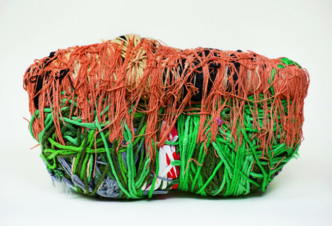 Untitled, 2000, fiber and found objects, Image courtesy of Art in America