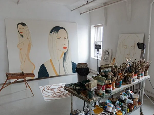 Alex Katz's studio, Image courtesy of WordsNPixels