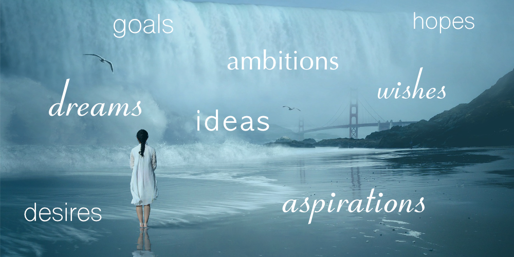 ambitions aspirations ideas goals hopes wishes wants desires