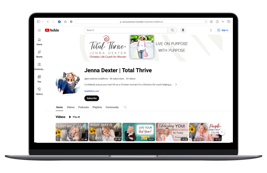 Christian Life Coach For Women Total Thrive Jenna Dexter
