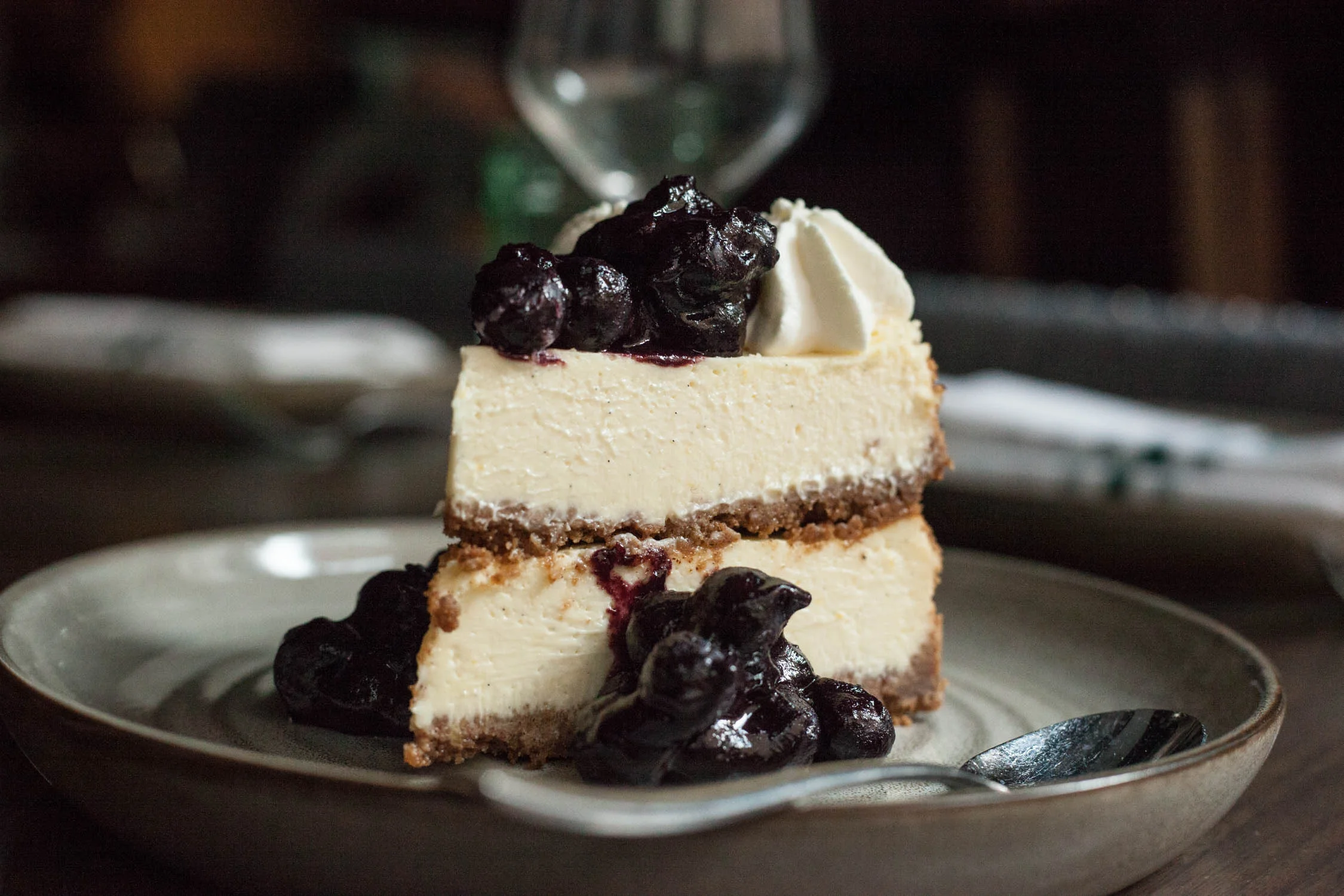 NY Style Blueberry Cheesecake
