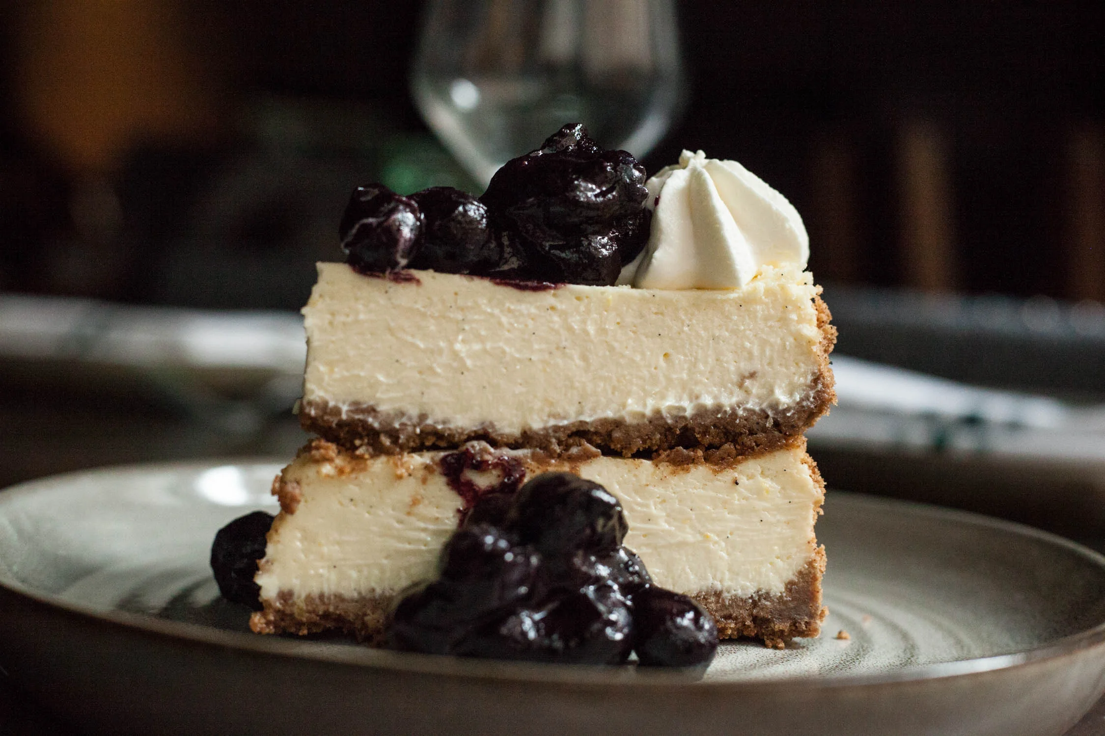 NY Style Blueberry Cheesecake