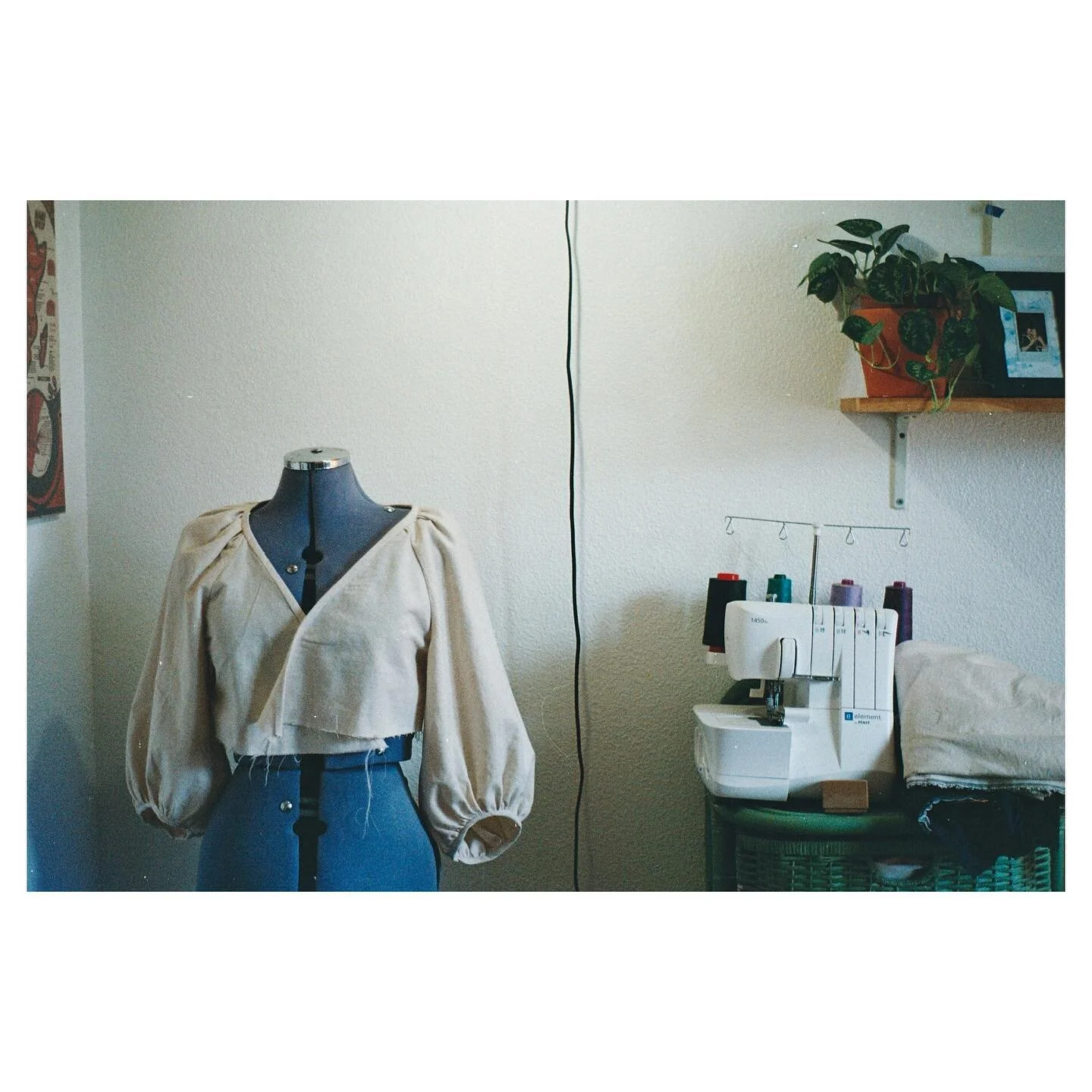 Next up from the film I just got back are the sleeves that have been everywhere on ig sewing pages this summer it seems! I wanted to try the #m7969 because I&rsquo;m always drawn to so many images of puffy sleeves but also am a diehard jeans and t-sh