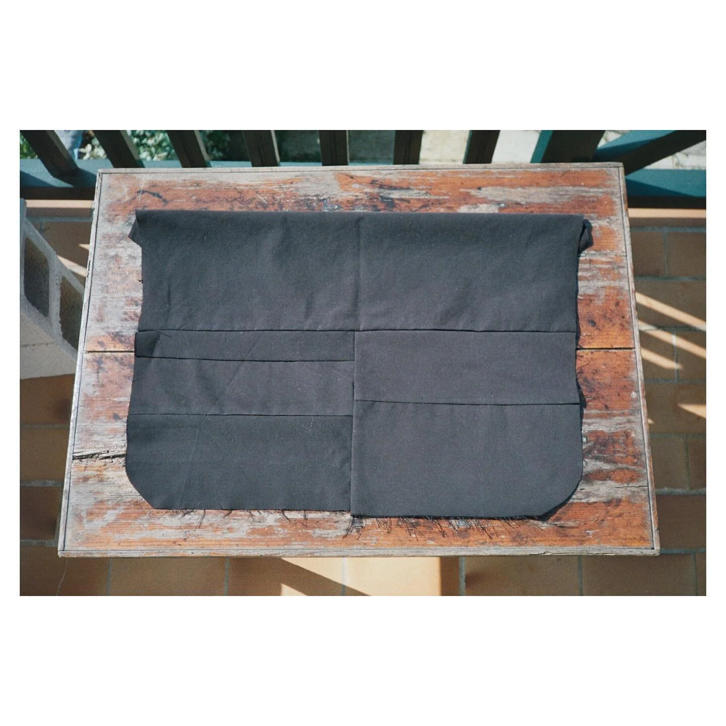 Today is a rainy, stay in pjs til 1pm and pick up an unfinished project type day.

This was the start of a gilet/sleeveless jacket/not quite sure what the right word is for it that I&rsquo;m making for @willcarr85 with the leftover black fabric (offc