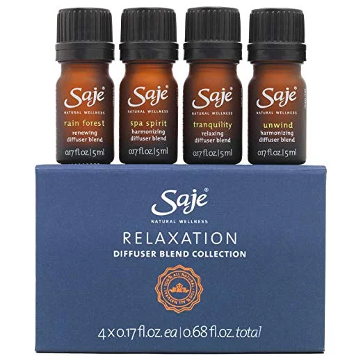 This set is perfect for our bedroom. We run these oils every night. Saje Relaxation Diffuser Blend Set, Aromatherapy Essential Oil Blends SHOP HERE