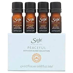Looking for the perfect blend to run in your clinic/office space this is it! Saje Peaceful Diffuser Blend Set, Aromatherapy Essential Oil Blends SHOP HERE