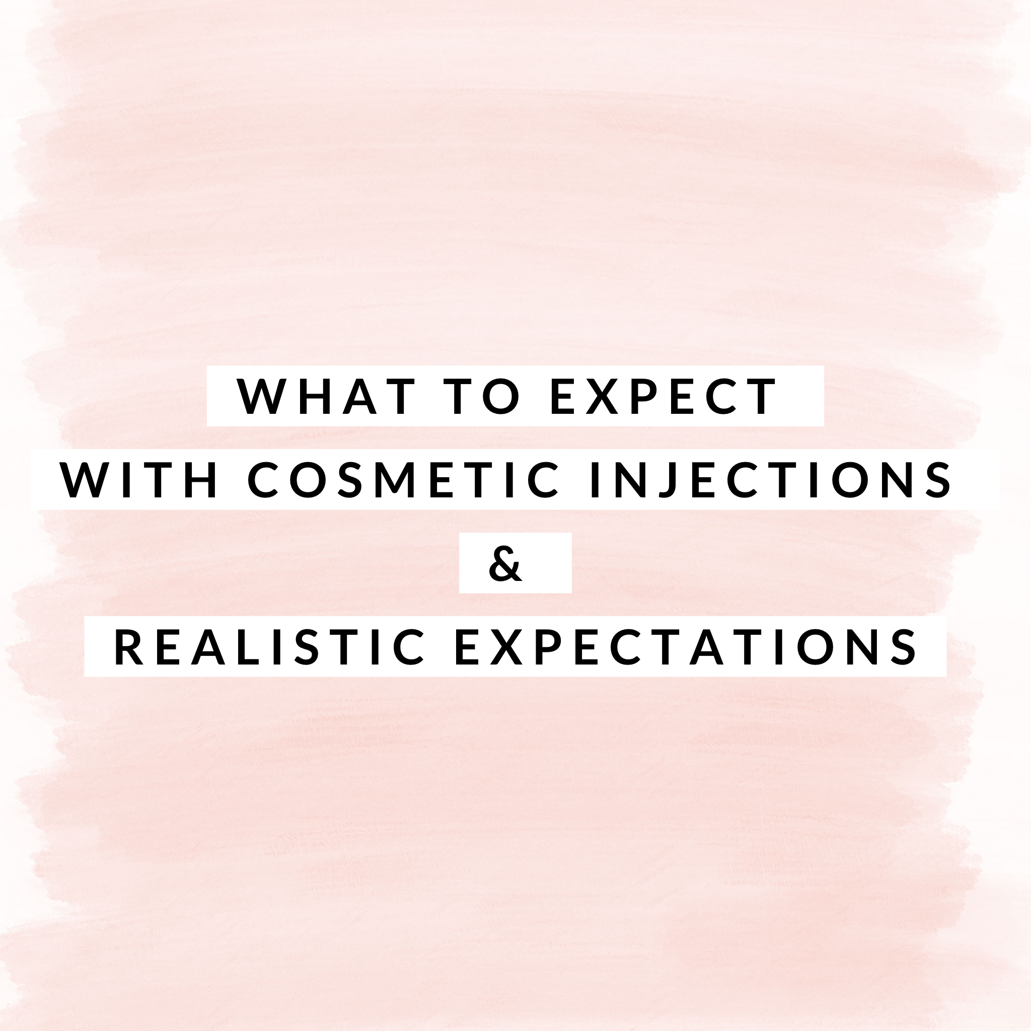 What to expect when you get injected