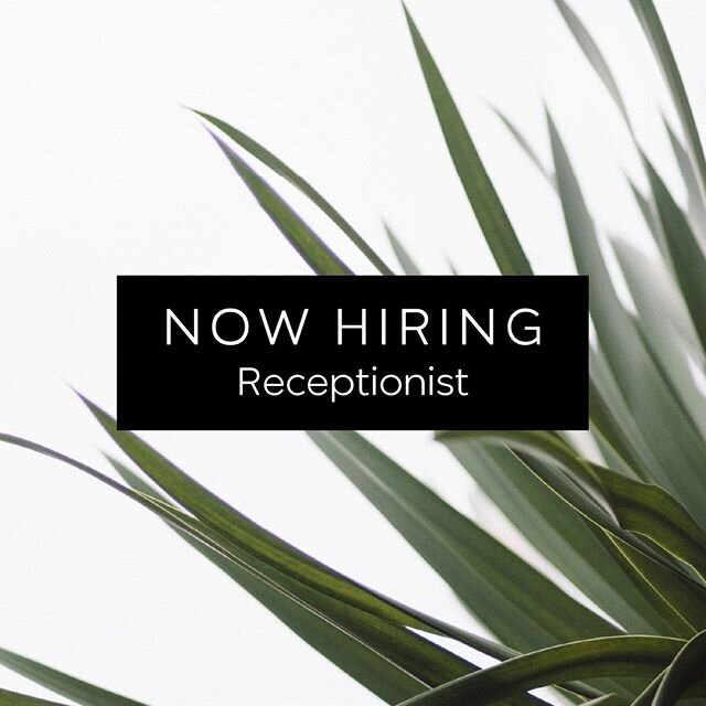 We are thrilled to continue to be growing! We are looking for another valuable individual to work up front at Crafted Beauty. Front desk / aesthetic experience preferred. Please send your resume, cover letter and a short video of why you think you&rs