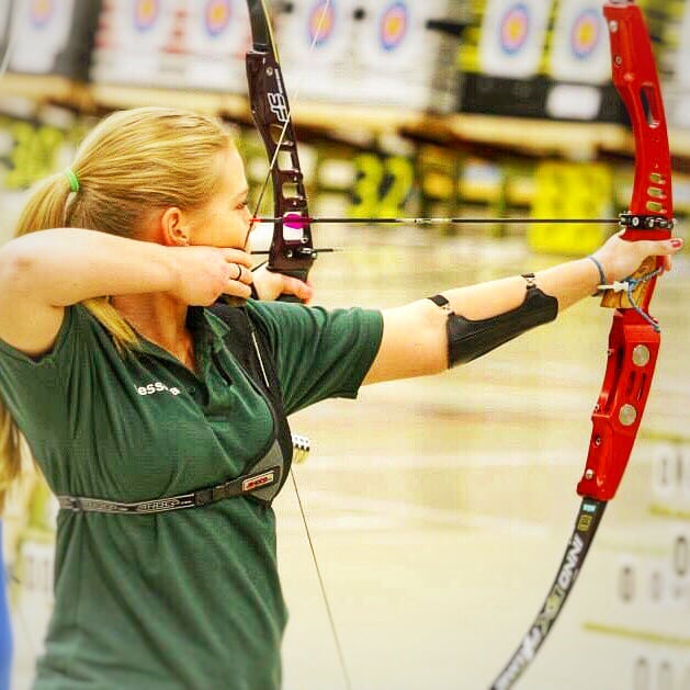 We realised that a couple of weeks have passed since the last time we published a Spiga Lady so we decided to share this beautiful picture of the gifted team GB member @nilssonjessie shooting her red B.B. . The girl definitely knows how to hit the sp.jpg