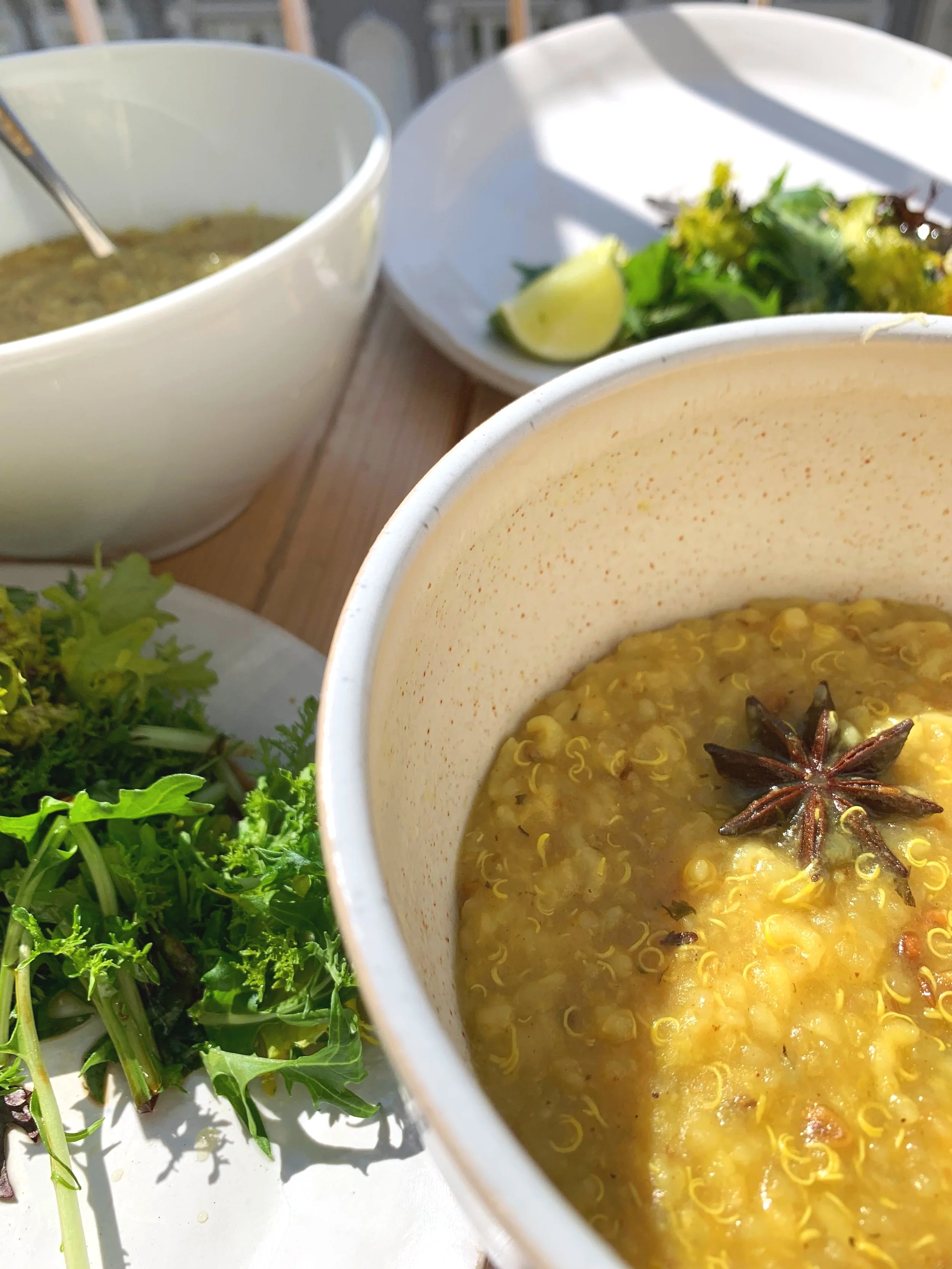 Plain kitchadi with rice, quinoa and split mung