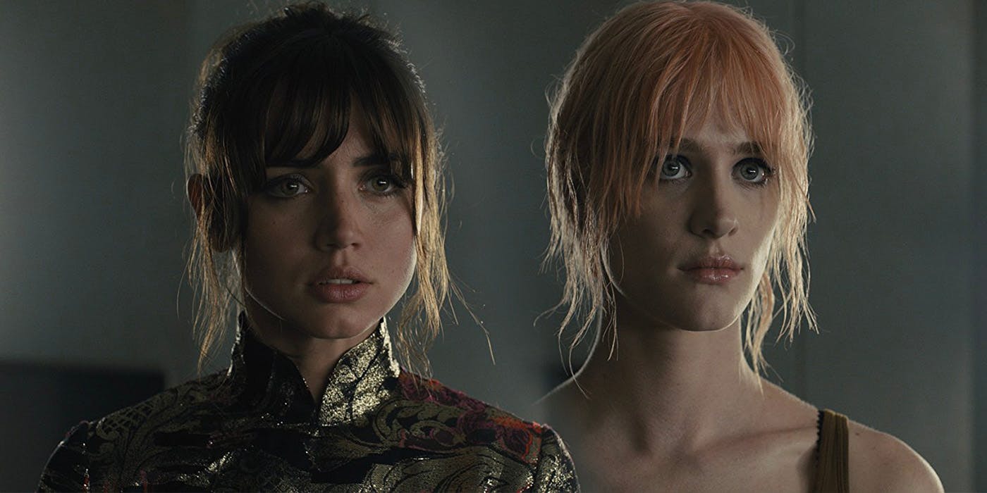 Ana de Armas and Mackenzie Davis in Blade Runner 2049
