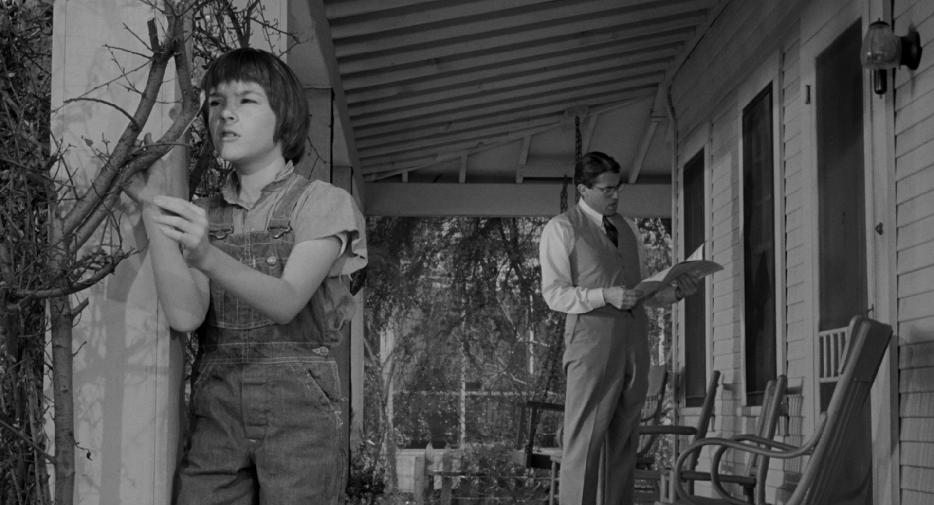 Mary Badham and Gregory Peck in To Kill a Mockingbird
