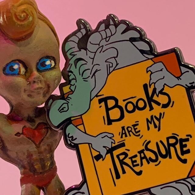 Post the title of any book you treasure into the comments for a chance to win a free &ldquo;Books Are My Treasure&rdquo; enamel pin featuring one of @briankesinger&rsquo;s dragons. Free shipping anywhere in the world! Winner will be chosen at random 